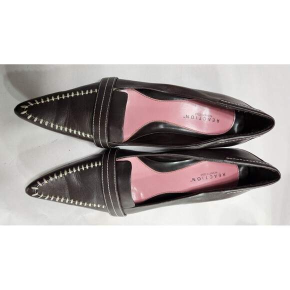 Reaction by Kenneth Cole Black Pointed Toe Slip On Women's Pump Size 8.5 - Picture 1 of 6